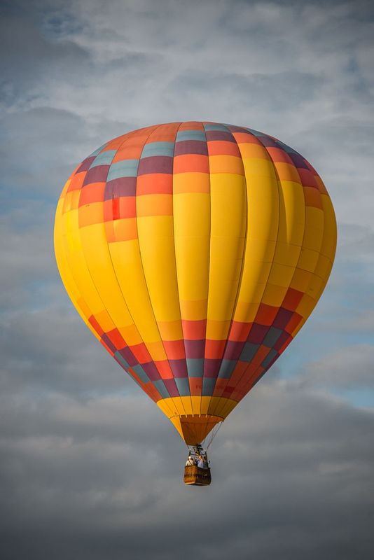 Would you like to ride in my beautiful balloon (DLM_20160805_041_0186_web).jpg :: This balloon glows as the late afternoon sun lights it up during the evening ascension of the Great Chesapeake Balloon and Wine Festival at Triple Creek Winery in Cordova, MD