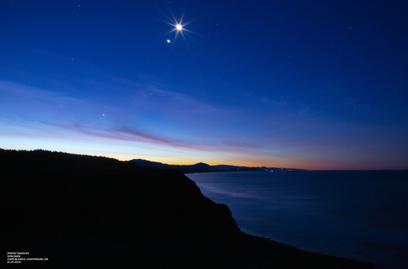 01-01-2019 First Sunrise Cape Blanco Lighthouse Oregon.jpg :: First Sunrise Cape Blanco Lighthouse, Oregon
