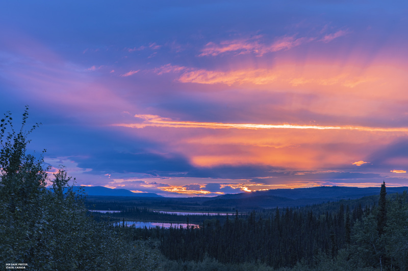 Yukon Sunset.jpg :: A Beautiful Sunset in the Yukon to top off an excellent day of travel through some beautiful scenery along the Al-Can Highway.