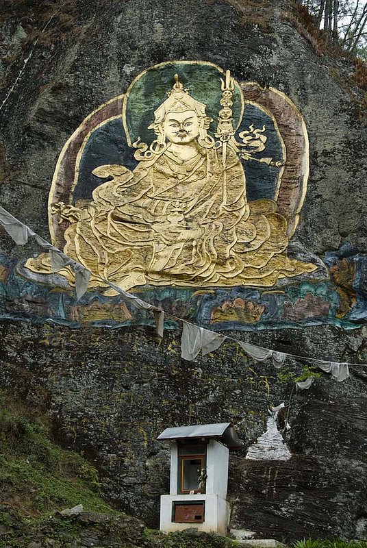 1B Bhuddist God 042208_200.jpg :: Bhutan Rock Painting