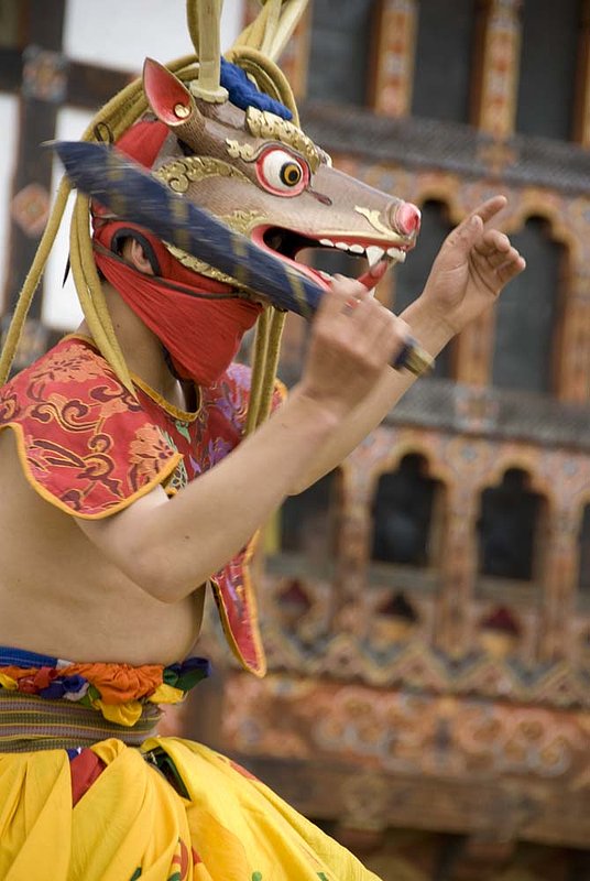 Domkhar Festival C 041508_016.jpg :: Bhutanese Festival Dancers