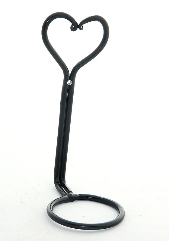 Candle Holder - Hanging.jpg :: $15.00 - This heart-shaped wall sconce is designed to be hung from a suitable wall or post and will hold a votive cup in the round base. The piece is approx 10\