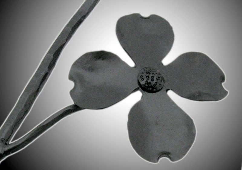 Gate-12.jpg :: Blacksmith, gate, flower,leaf