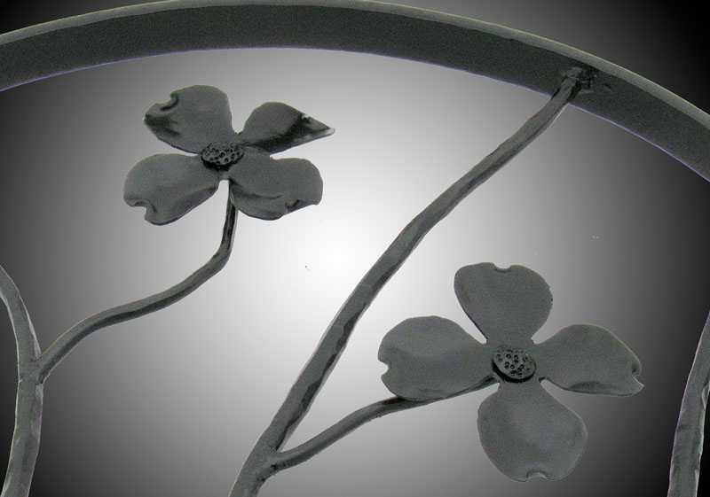Gate-15.jpg :: Blacksmith, gate, flower,leaf