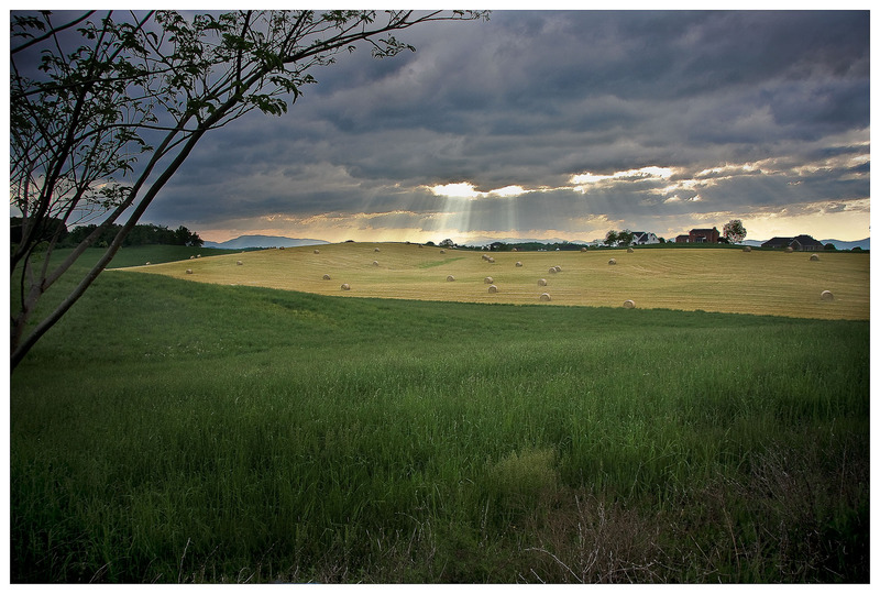 Hay Bales in God Light.jpg