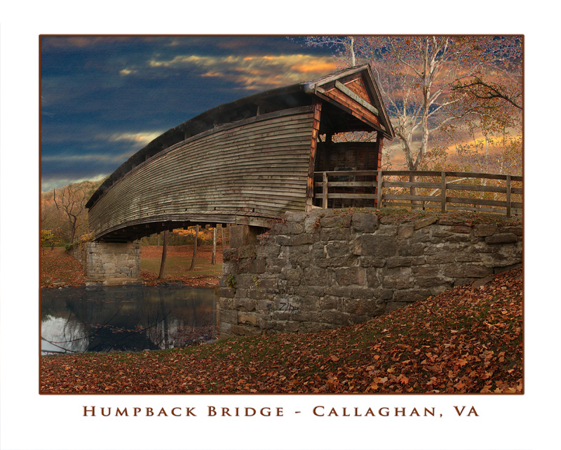 Humpback Bridge - Drop.jpg :: Framing or matting can sometmes provide some added interest. In this case, it also gave me someplace to provide information about the shot.
