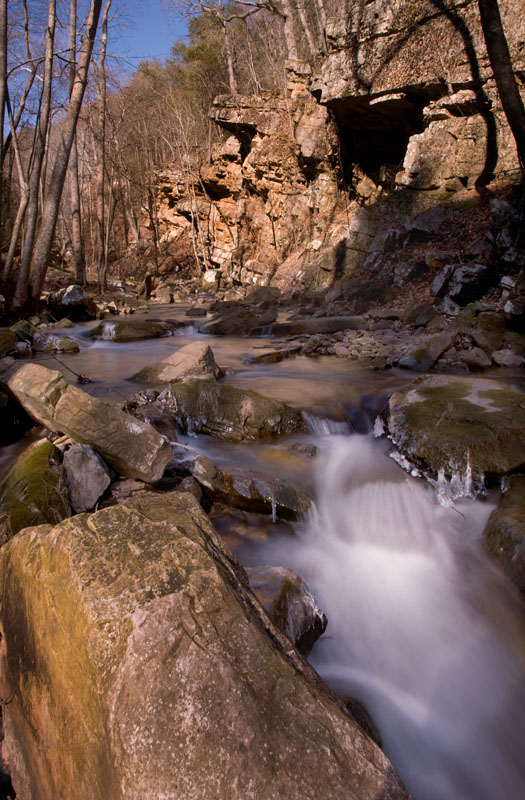 Roaring Run-Pano.jpg :: Roaring Run in Eagle Rock, VA -- Feb 2009.