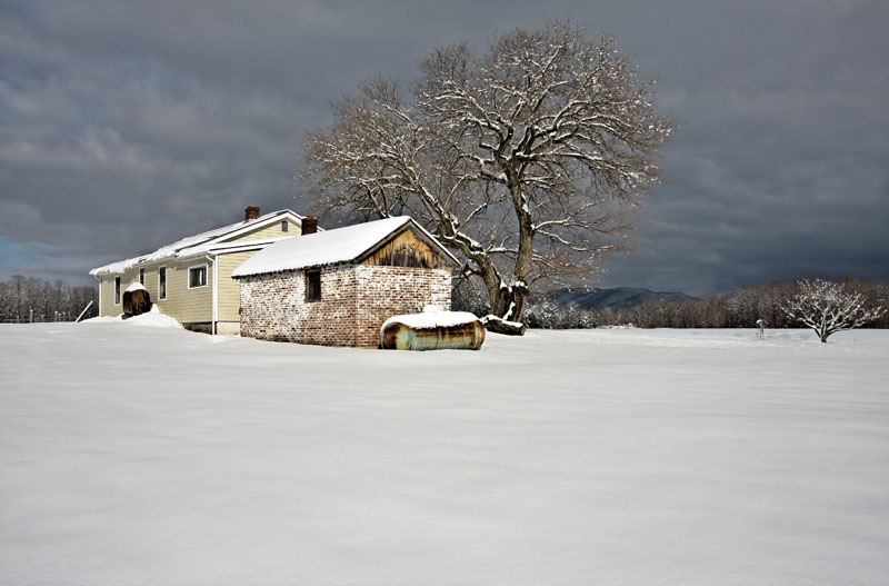 Tooties House in Snow1.jpg :: House on Lost River Farm in Iron Gate, VA.
