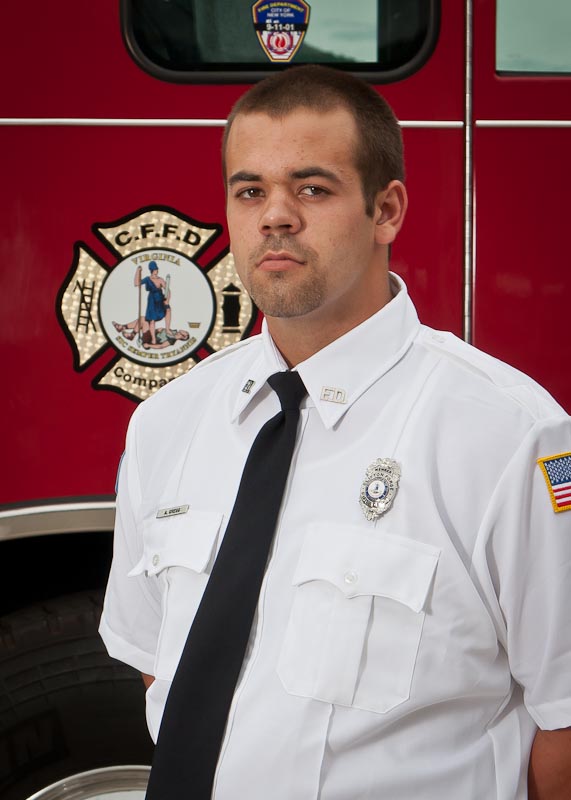 CFFD Portraits-11.jpg :: Portraits of firefighers from the Clifton Forge Fire Dept taken for the CFFD 125th Anniversary.