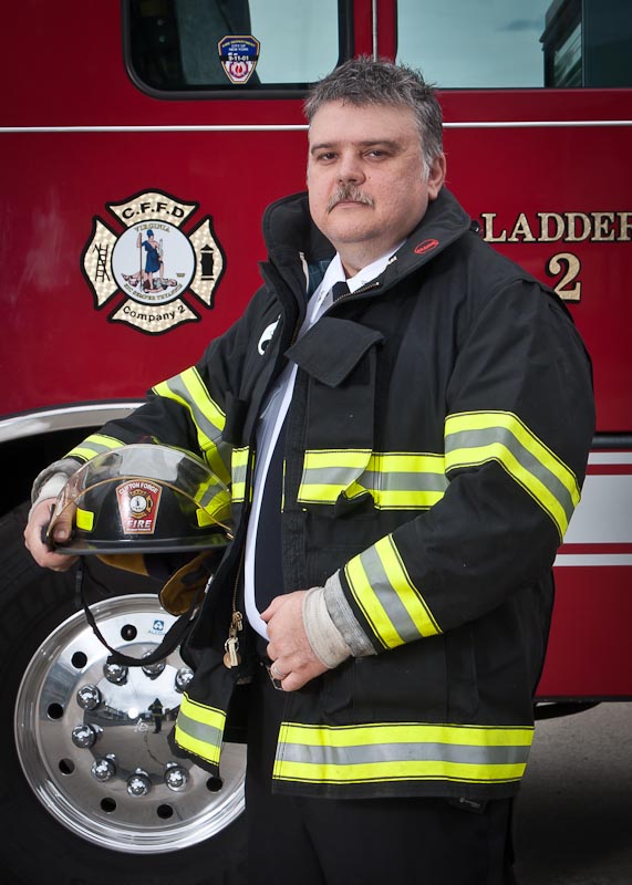 CFFD Portraits-12.jpg :: Portraits of firefighers from the Clifton Forge Fire Dept taken for the CFFD 125th Anniversary.