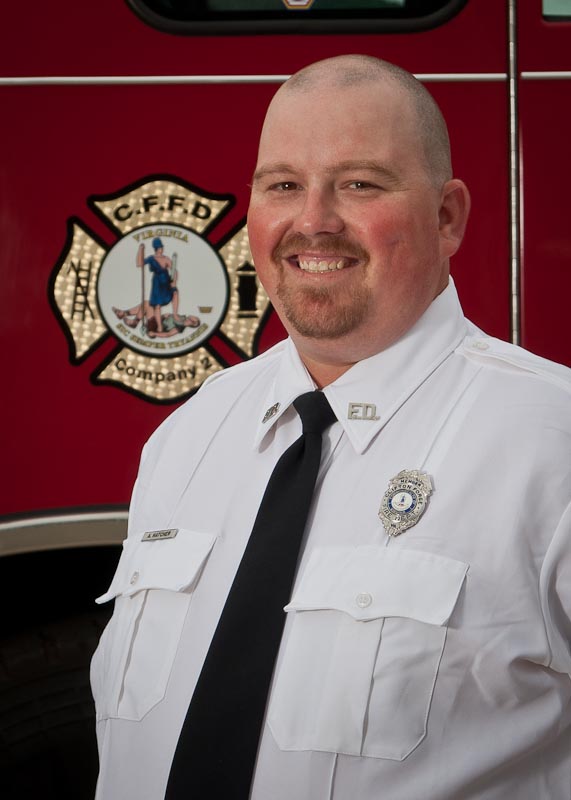CFFD Portraits-6.jpg :: Portraits of firefighers from the Clifton Forge Fire Dept taken for the CFFD 125th Anniversary.