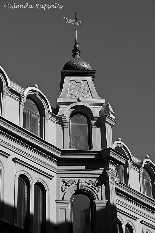 Kalmar_Architecture_SwedenBW.jpg :: Architectural detail in Kalmar, Sweden