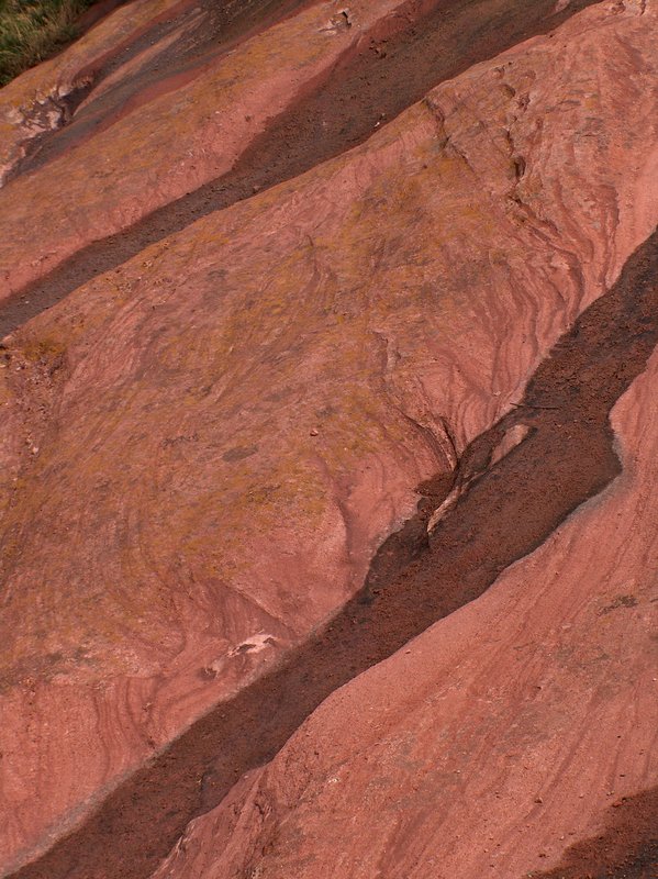 Water and rock patterns Red Rocks Park Colorado.jpg