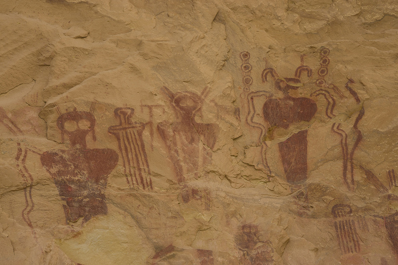 Shaman Figures Sego Canyon UT RSC-0074.jpg :: Barrier Canyon Style Shaman Figures Sego Canyon Utah RSC-0074