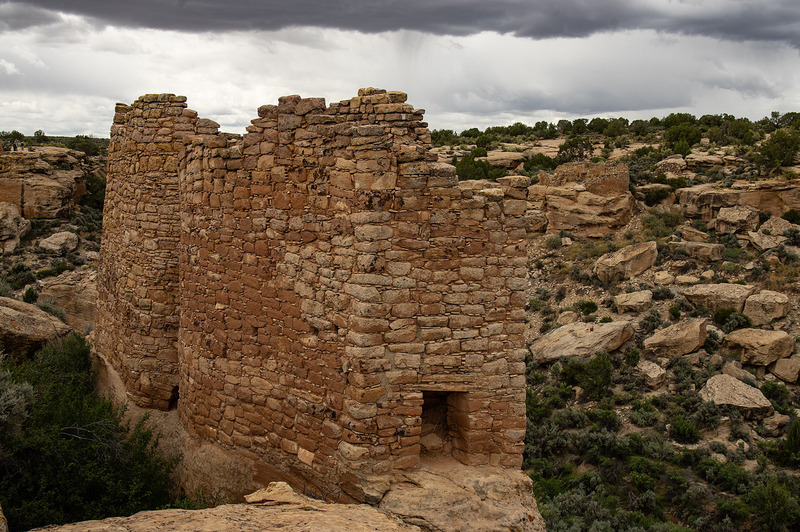 Twin Towers Hovenweep NM CO RHV-0333shz.jpg :: Twin Towers Little Ruin Canyon Hovenweep NM Colorado RHV-0333shz