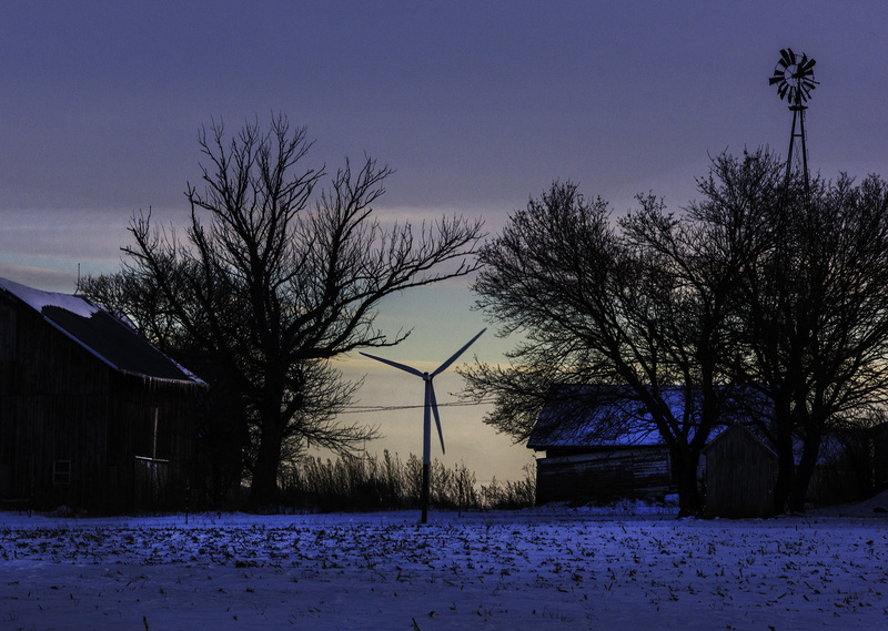 AnchorWind_RedFrame.jpg :: Windmill and Wind Turbine, Anchor, McLean County, Illinois