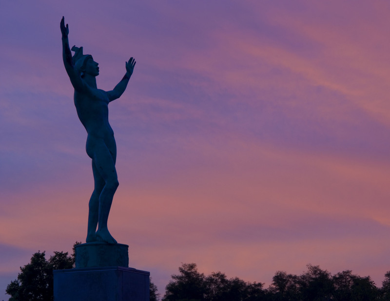 SunSinger_Redframe.jpg :: The Sun Singer by Carl Milles,  Allerton Park and Retreat Center