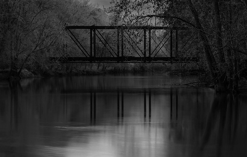 Website Bridge1.jpg :: RR Truss over the Sangamon River used for Walking Trail, Monticello  