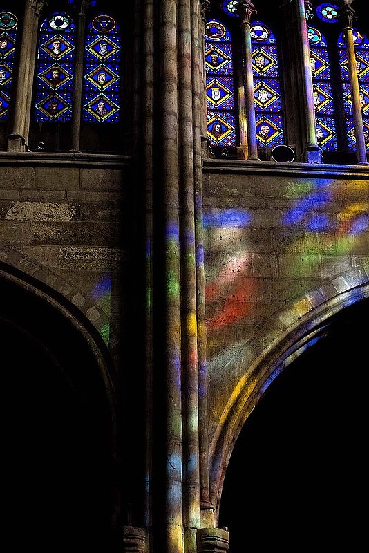 Paris_StDenis_03.jpg :: Stained Glass Reflections, Basilica of St Denis