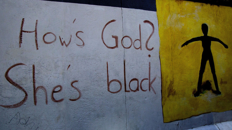 Berlin Wall 4.jpg :: How's God, She's Black by Christine Fuchs, Berlin Wall