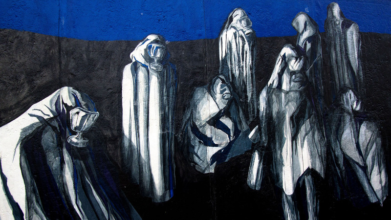 Berlin Wall 5.jpg :: Mural on the Berlin Wall, Artist and Title Unknown