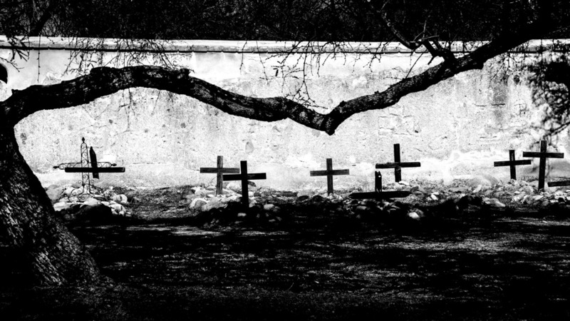 Cemetery at Tumacacori Mission Arizona.jpg :: Cemetery at Tumacacori Mission, Arizona
