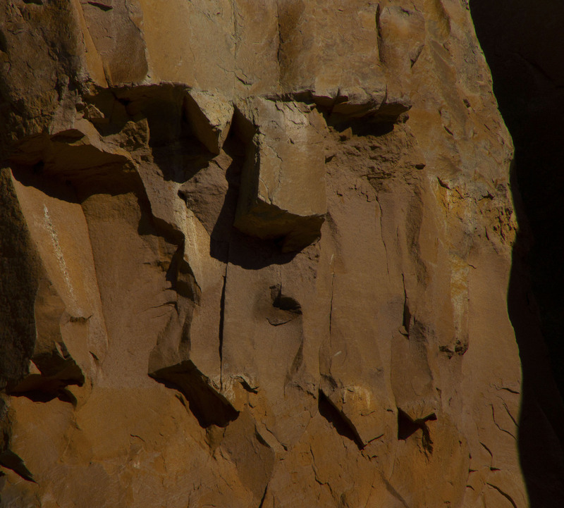 EchoAmphitheaterFace2.jpg :: Stone Face at Echo Amphitheater, NM