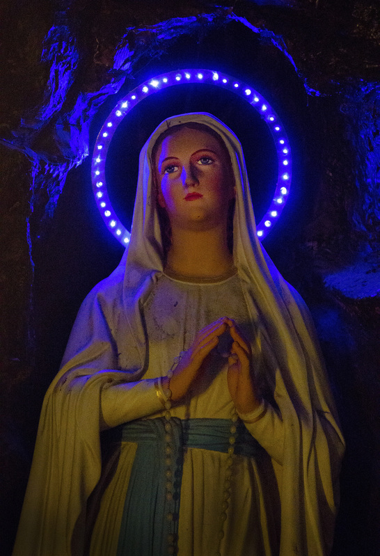 Neon Mary.jpg :: Neon Blue Mary