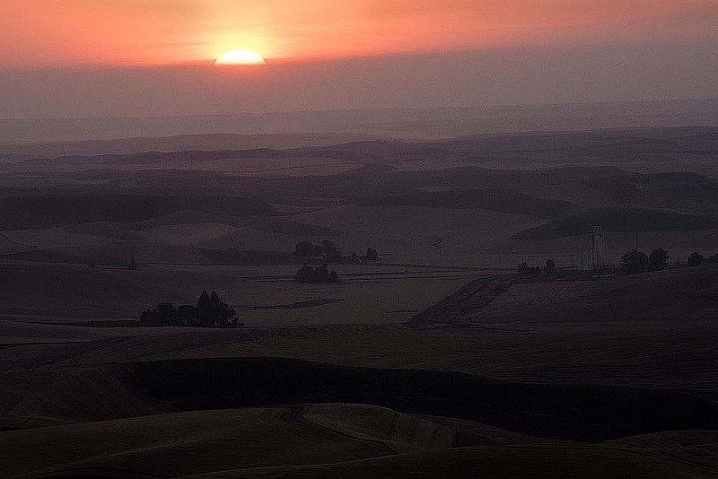 Palouse12.jpg :: Sunset, The Palouse Region in SE Washington State, USA