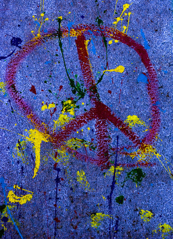 Peace Sign Monticello Street Art.jpg :: Peace Sign on the Pavement, Youth Contest, Monticello, Illinois 