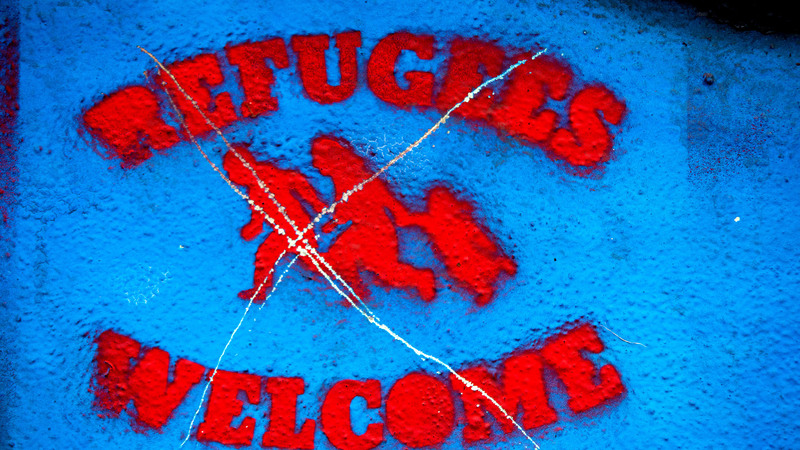 Refuges Poster.jpg :: Refuges Unwelcome, Graffiti, Germany