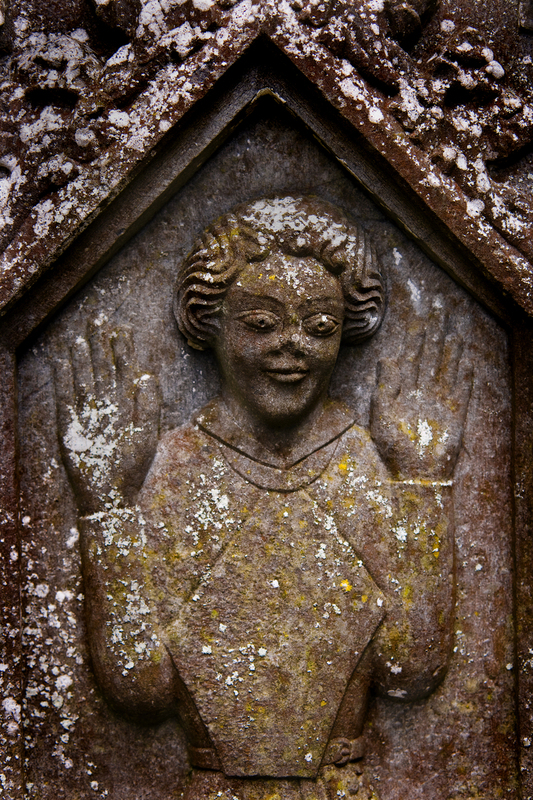 Strade Friary 3.jpg :: Stone Figure at Strade Friary