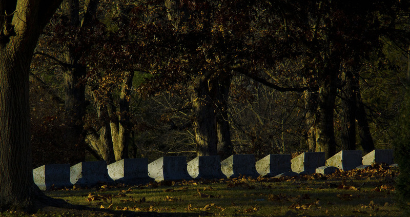 Tombstone4_OakRidge.jpg :: Row of Tombstones