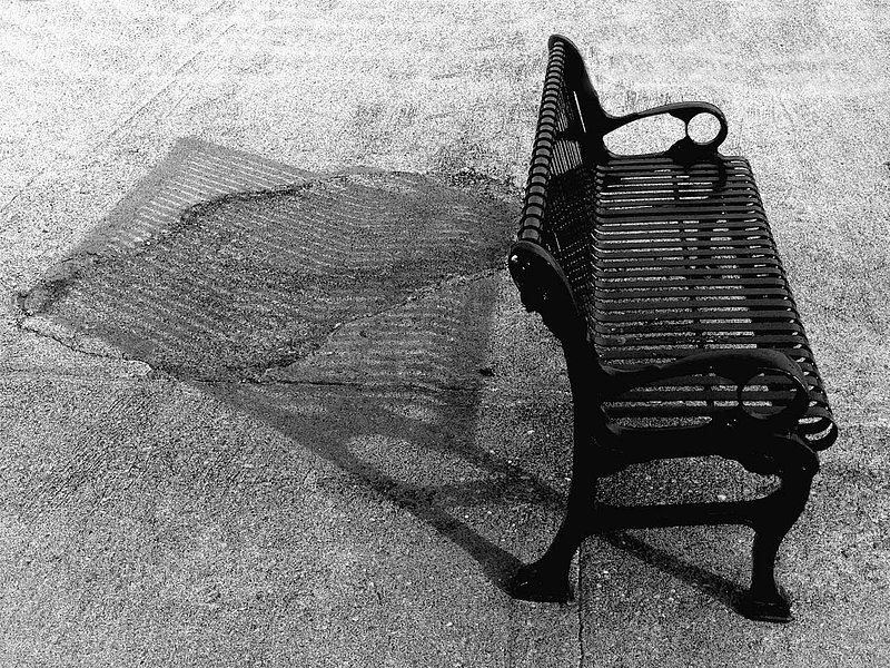 Black Bench on Concrete.jpg ::                                