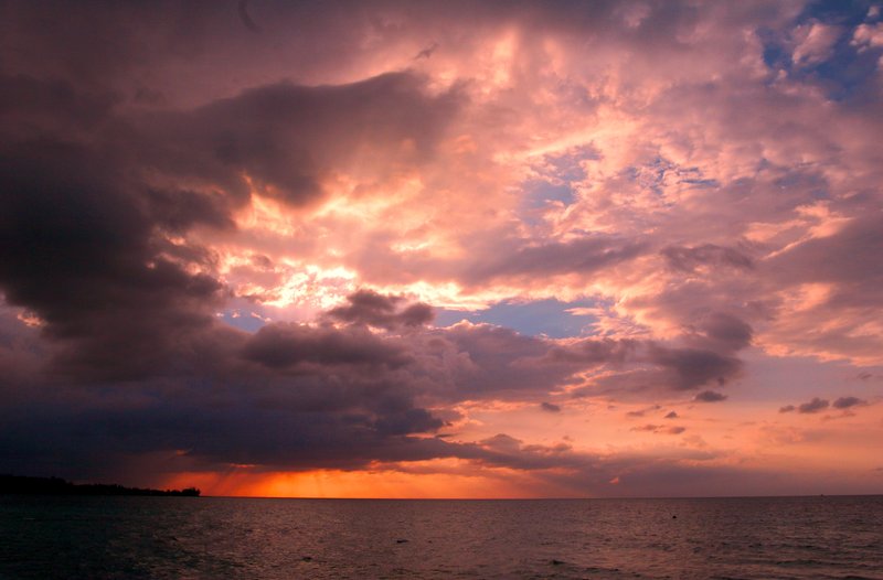 Sunset at Negril.jpg :: Negril Beach, Jamaica: Famous 7 mile beach of Jamaica