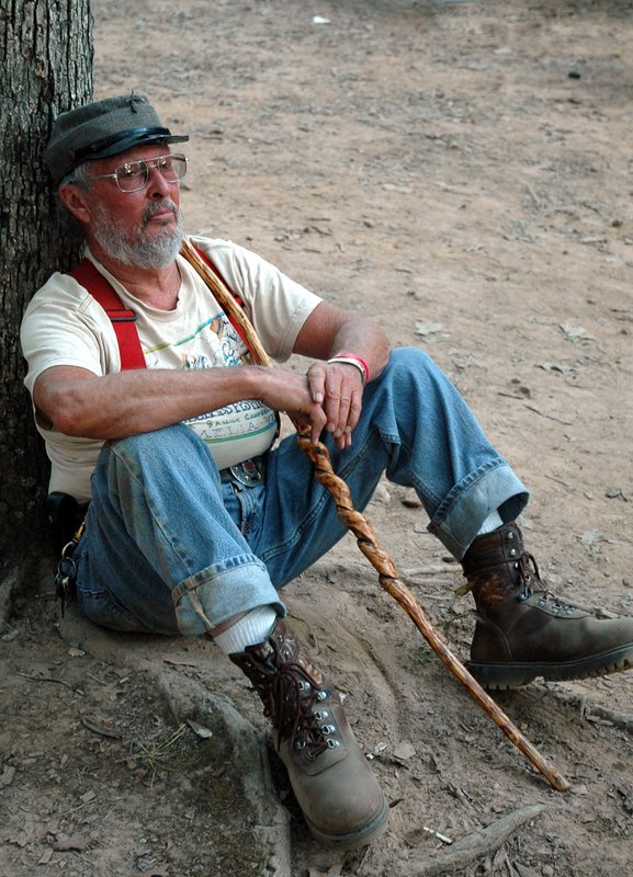 A Grasser.jpg :: Bluegrass is loved by millions of folks, festivals are filled with the songs of life, songs that touch every aspect of living from love, family, war. death, religion all sang from the amazing talent brought to the surface from the heart of each artist. These folks sing and touch the souls of the folks that listen, I'm one of those listeners as is this gentleman enjoying the music at a Bluegrass festival in Mineral, VA.  We are called Grassers. 