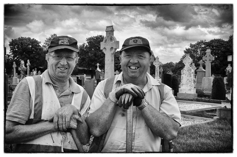 Care Takers.jpg ::  Wandering in a small Irish cemetery I met the caretakers who spend their days tending the needs of their local graveyard.