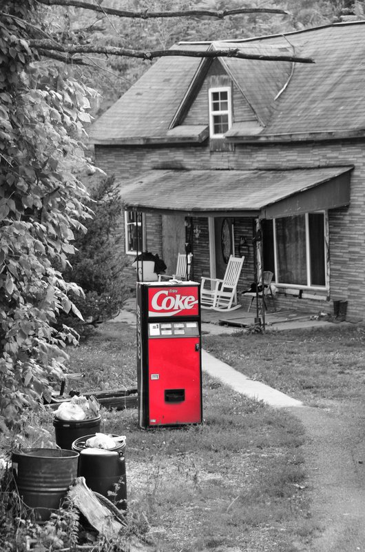 Coke Anyone.jpg :: When one wanders there is no telling what you will stumble upon, often time it makes you wonder \