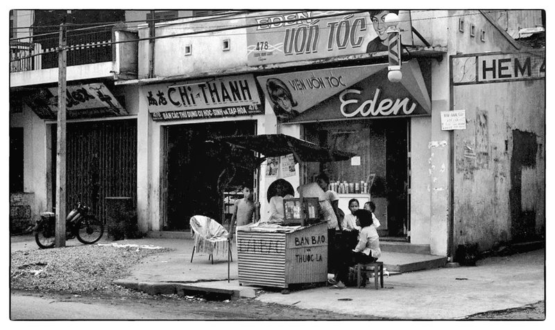 Commerce on the street.jpg :: Throughout Vietnam personal commerce is everywhere, small shops, street vendors are busy trying to make a living.
