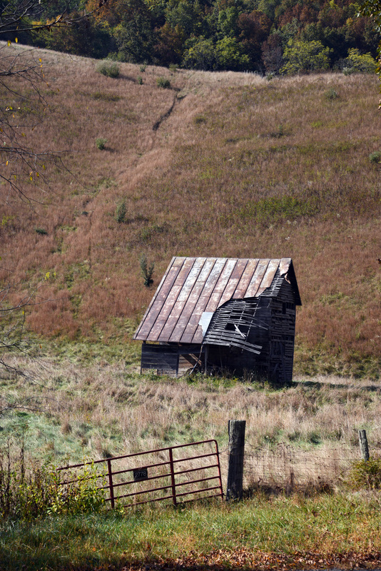 Mustoe VA Barn.jpg :: Long abandoned barn located in rural Mustoe, VA. along the Virginia and West Virginia line.