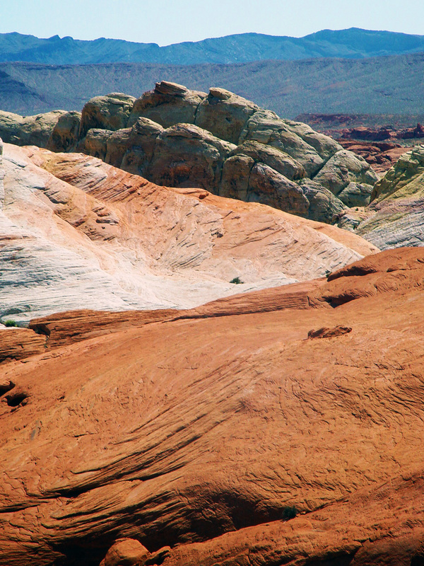 Shades of Sandstone.jpg :: Nestled together are different colored formations of Sandstone, strange to the enquiring as well as bewildering.