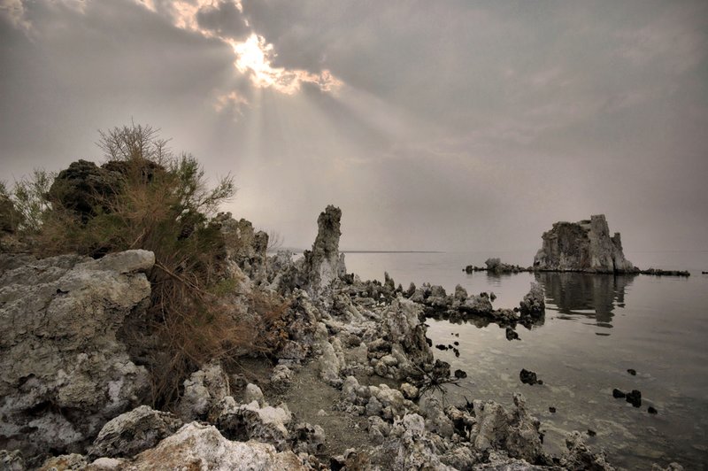 Sprinkle of Sunshine.jpg :: Every so often the sun peeps through the clouds offering another glimpse of the lake and Tufa