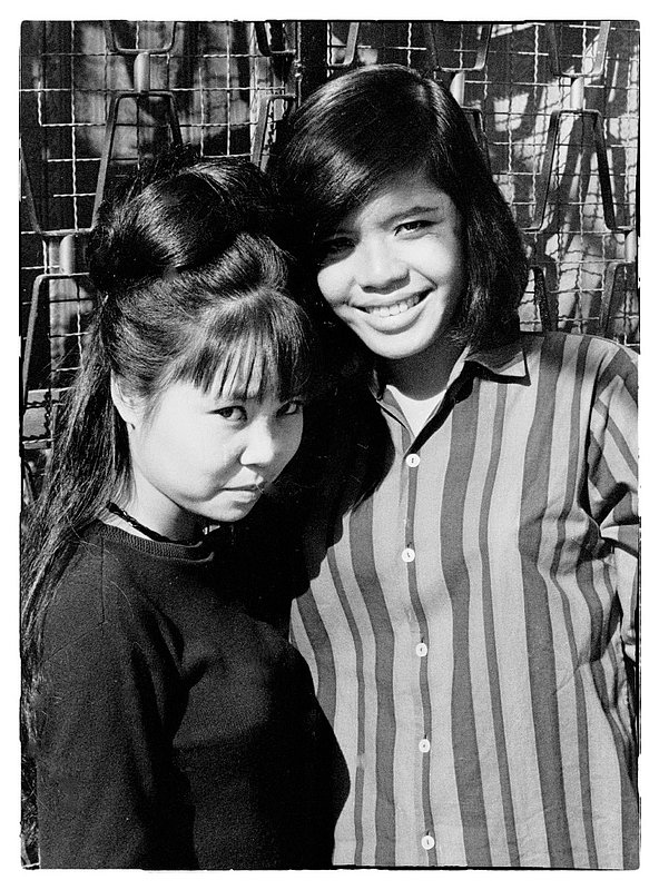 Take our picture.jpg :: I discovered tha most of the younger Vietnamese liked to have their pictures taken, even though it was nearly impossible to print and share with them. 