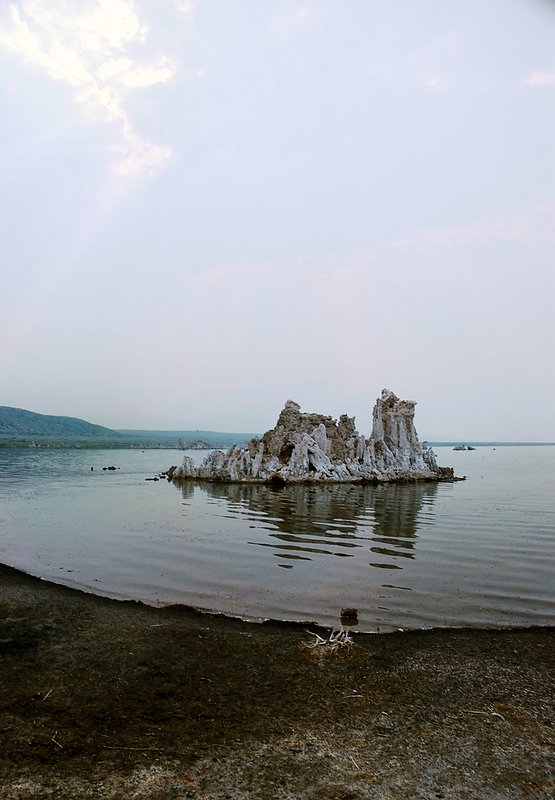 Tufa Castle.jpg :: Seemingly alone, a few yards from the shoreline this Tufa formation appears to be castle like and inviting.