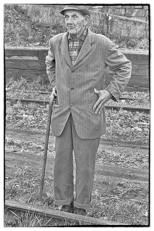 WW 1 Soldier.jpg :: In conversation, I asked if he had ever served in the Military. He immediately snapped to attention and proudly replied, \