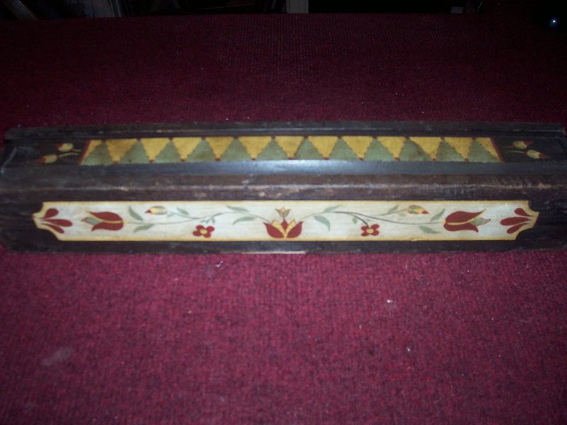 100_2000.jpg :: Folk art decorated slide box - $95.00