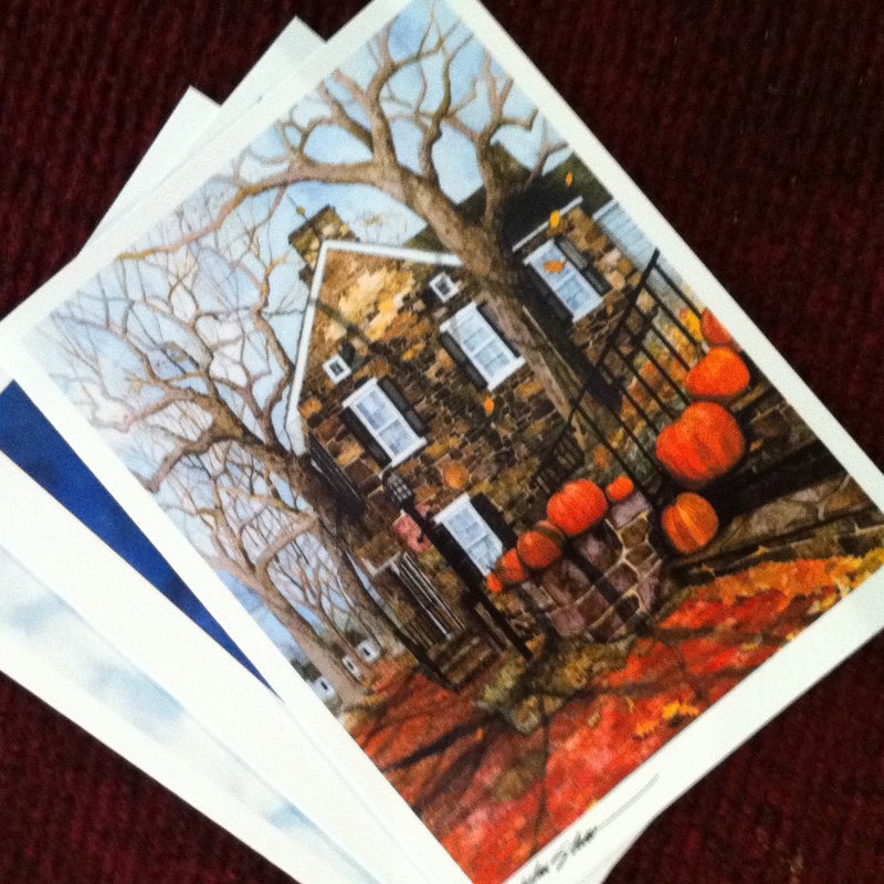 6 mixed cards.jpg :: 6 note cards with a selection of John's favorite images.  Cards are blank inside and measure 4.25\