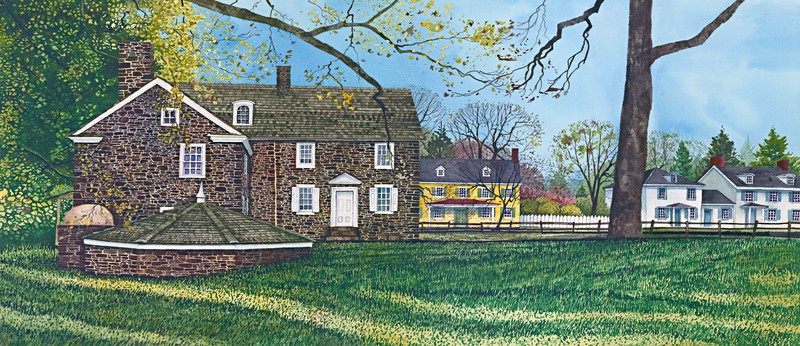 mcconkeys tavern.jpg :: Washington and his aids ate dinner here and made plans at the tavern the night before crossing the Delaware into Trenton and Princeton Christmas 1776 Surprising the British and taking both towns.