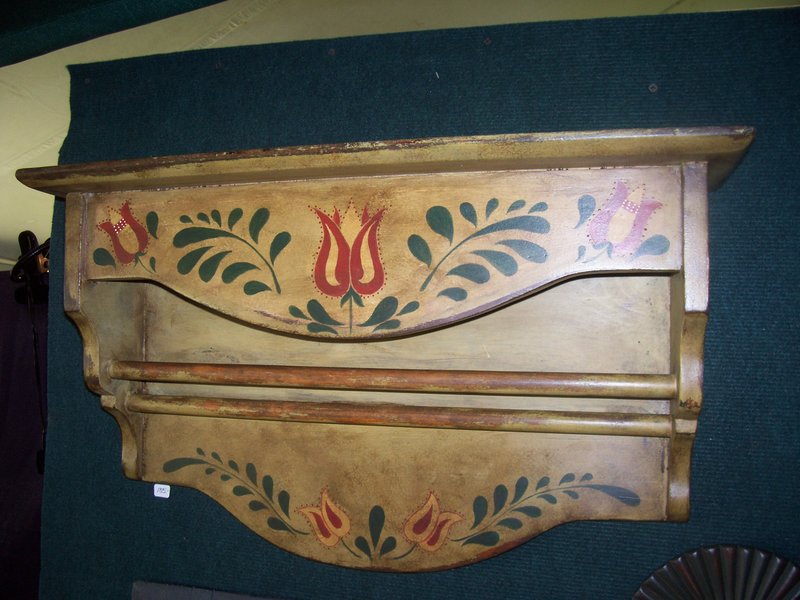 sold..35.jpg :: Hand Painted dutch shelf $195.00