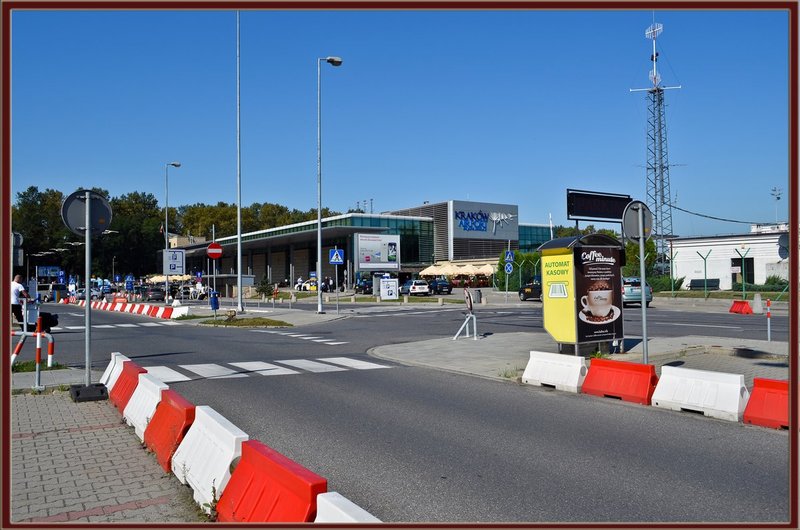 Pope John Paul II Krakow Airport.jpg :: Airport arrival and bus departure to the heart of Krakow, Poland.
